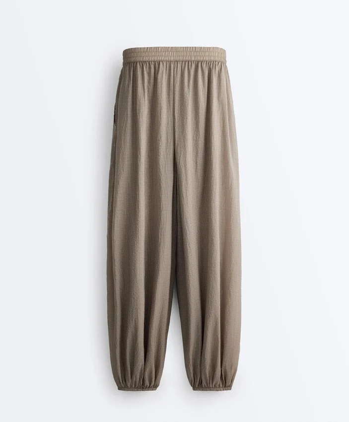 Checked Technical Bloomer Trousers Checked Technical Bloomer Trousers