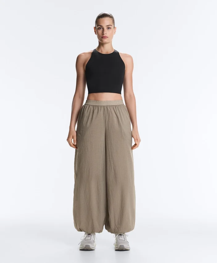 Checked Technical Bloomer Trousers Checked Technical Bloomer Trousers