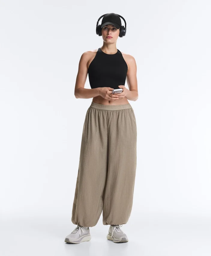 Checked Technical Bloomer Trousers Checked Technical Bloomer Trousers
