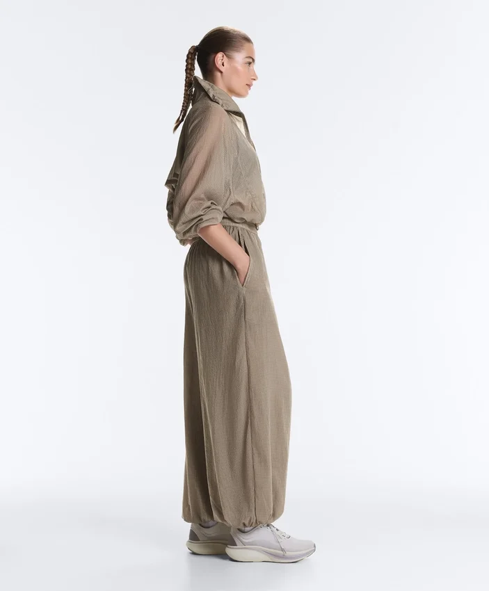 Checked Technical Bloomer Trousers Checked Technical Bloomer Trousers