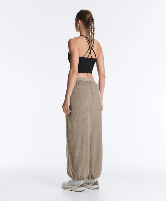 Checked Technical Bloomer Trousers Checked Technical Bloomer Trousers