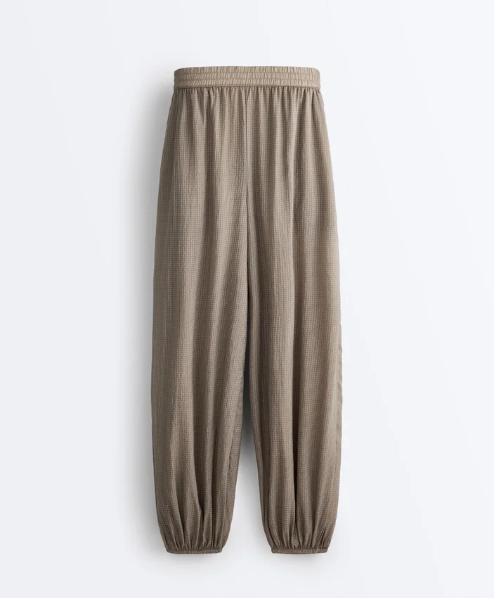 Checked Technical Bloomer Trousers Checked Technical Bloomer Trousers
