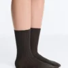 Classic Rib Silk Blend Sock