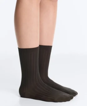 Classic Rib Silk Blend Sock