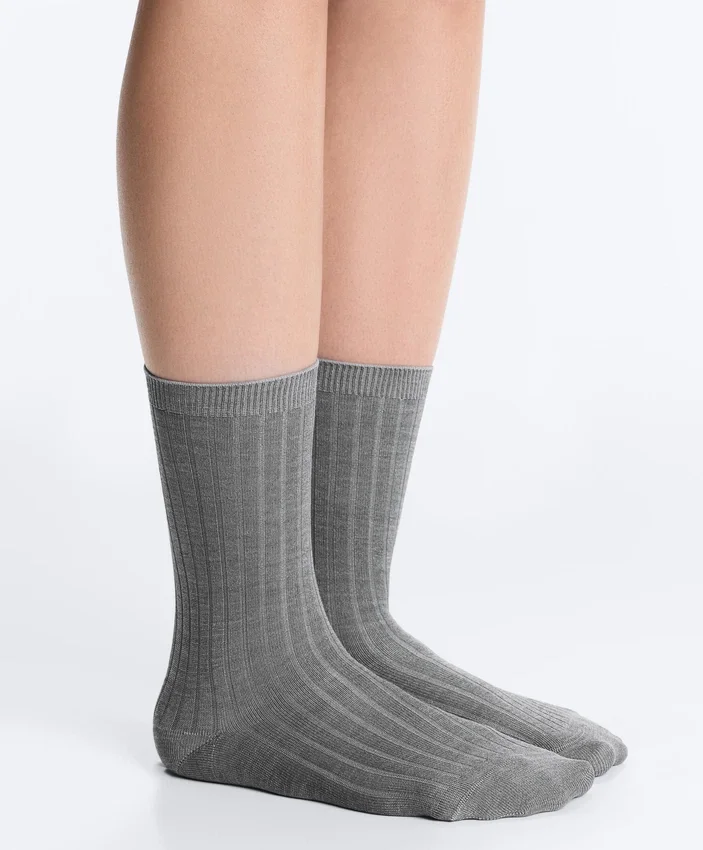 Classic Rib Silk Blend Sock Classic Rib Silk Blend Sock