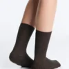 Classic Rib Silk Blend Sock