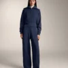 Cocoon Trousers with Side Pleat and Brushed Modal