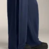 Cocoon Trousers with Side Pleat and Brushed Modal