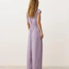 Collared Cotton Long Jumpsuit Collared Cotton Long Jumpsuit