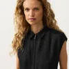 Collared Cotton Long Jumpsuit