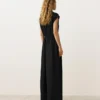 Collared Cotton Long Jumpsuit