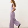 Collared Cotton Long Jumpsuit Collared Cotton Long Jumpsuit