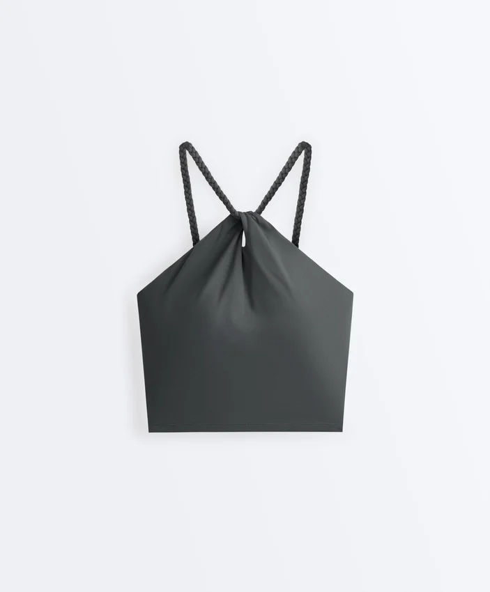 Comfortlux Braided Halter Tank Top Comfortlux Braided Halter Tank Top