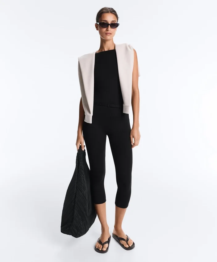 Comfortlux Capri Jumpsuit with Belt Comfortlux Capri Jumpsuit with Belt