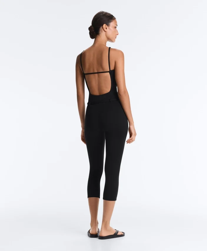 Comfortlux Capri Jumpsuit with Belt Comfortlux Capri Jumpsuit with Belt