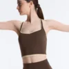Comfortlux Contrast Crossover Back Tank Top Comfortlux Contrast Crossover Back Tank Top