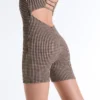 Comfortlux Gingham Short Jumpsuit Comfortlux Gingham Short Jumpsuit