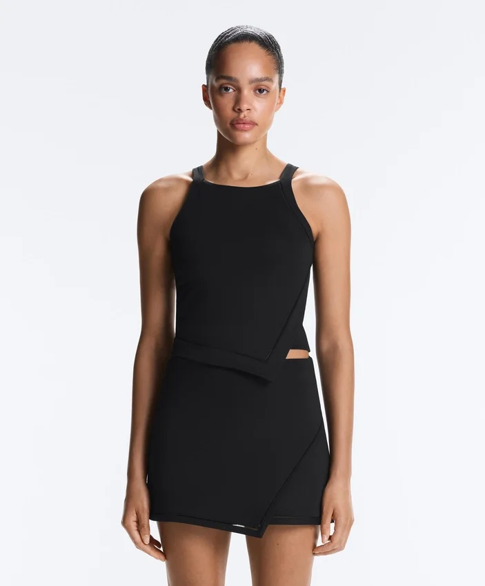 Comfortlux Halterneck Tank Top with Hemstitch Comfortlux Halterneck Tank Top with Hemstitch