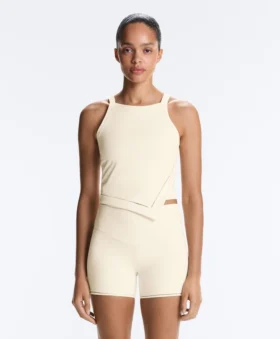 Comfortlux Halterneck Tank Top with Hemstitch