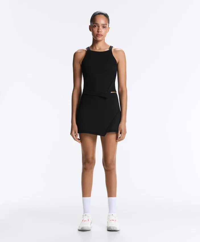 Comfortlux Halterneck Tank Top with Hemstitch Comfortlux Halterneck Tank Top with Hemstitch