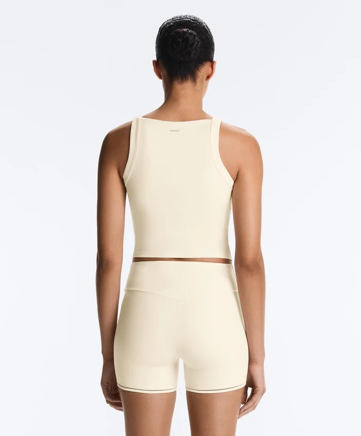 Comfortlux Halterneck Tank Top with Hemstitch Comfortlux Halterneck Tank Top with Hemstitch