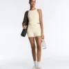 Comfortlux Halterneck Tank Top with Hemstitch Comfortlux Halterneck Tank Top with Hemstitch