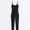 Comfortlux Hemstitch Long Jumpsuit Comfortlux Hemstitch Long Jumpsuit