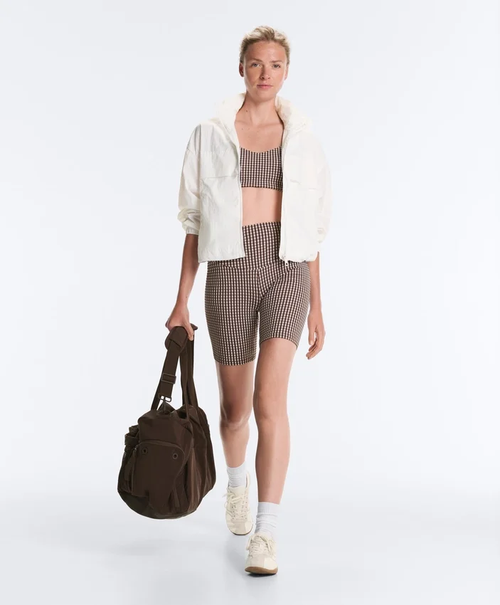 Comfortlux High-Rise 20Cm Gingham Biker Leggings Comfortlux High-Rise 20Cm Gingham Biker Leggings