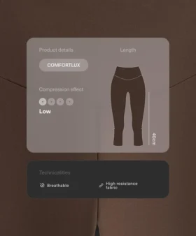 Comfortlux High-Rise 40Cm Knee-Length Leggings
