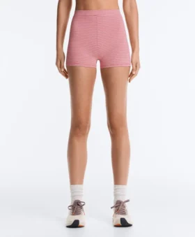 Comfortlux High-Rise 5Cm Striped Hot Pants