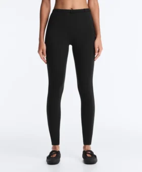 Comfortlux High-Rise 65Cm Ankle-Length Leggings with Belt