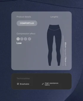 Comfortlux High-Rise Ankle-Length Leggings