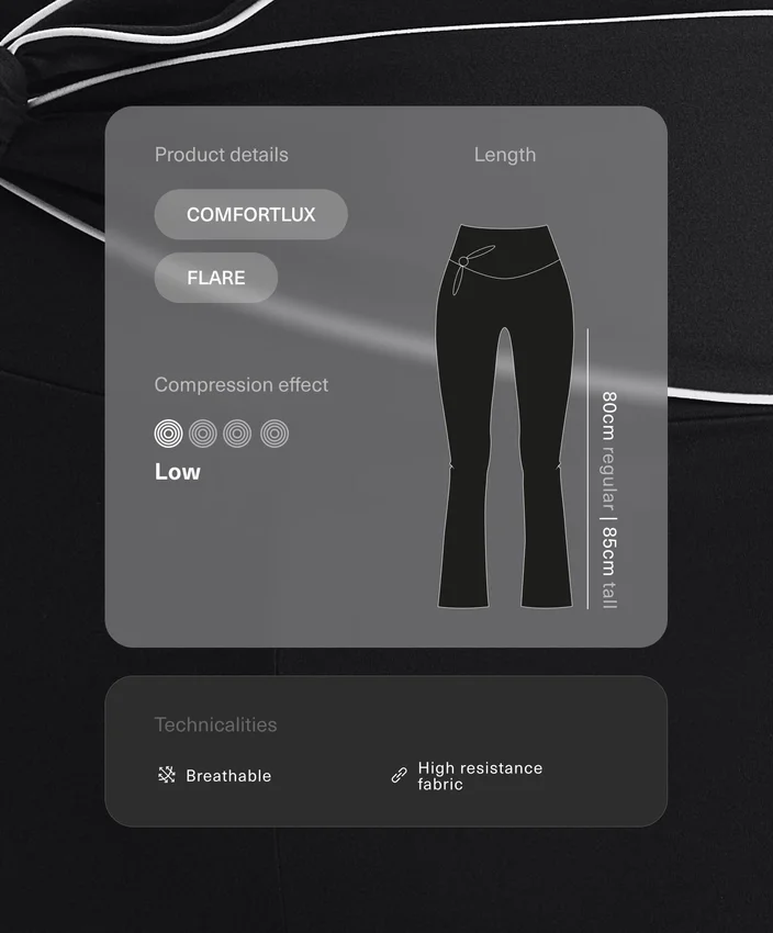 Comfortlux High-Rise Flare Trousers with Bow Comfortlux High-Rise Flare Trousers with Bow