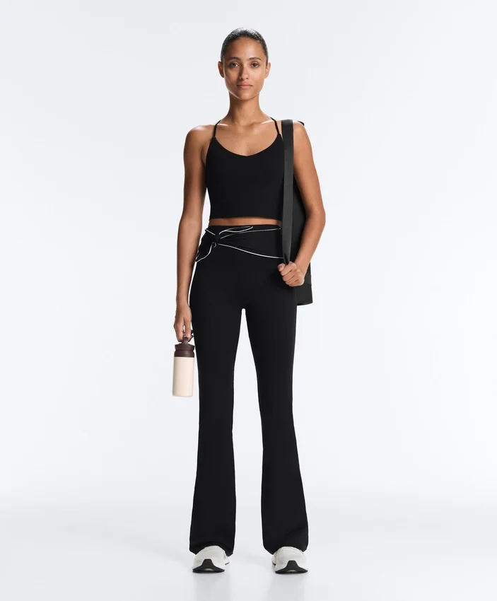 Comfortlux High-Rise Flare Trousers with Bow Comfortlux High-Rise Flare Trousers with Bow