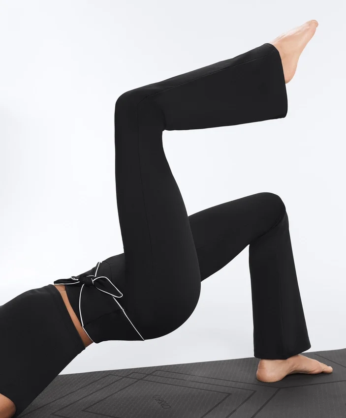 Comfortlux High-Rise Flare Trousers with Bow Comfortlux High-Rise Flare Trousers with Bow
