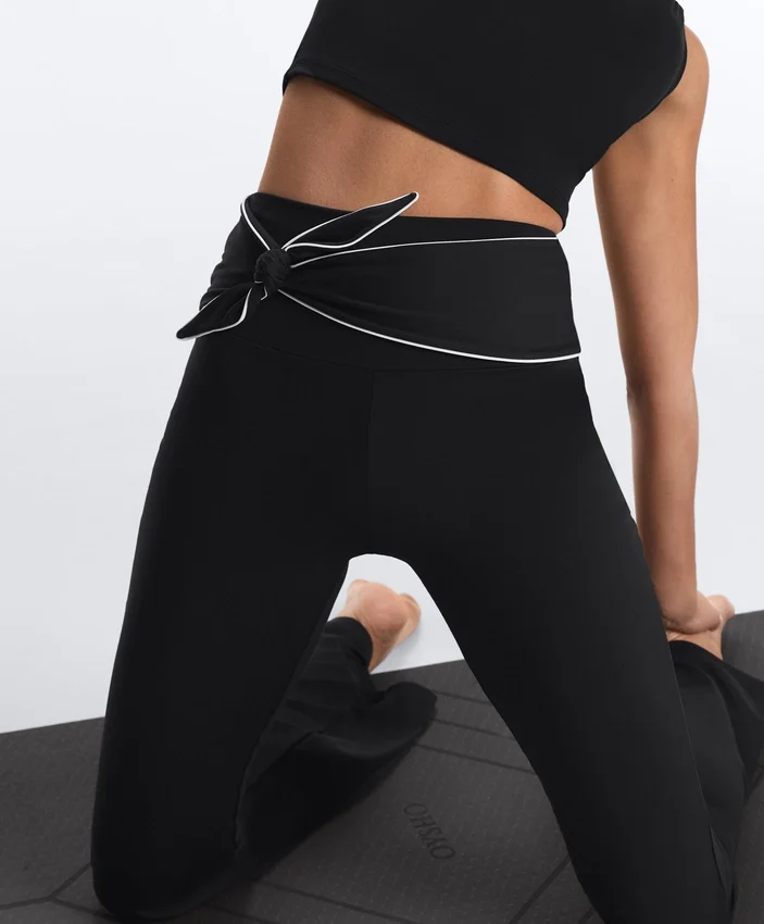 Comfortlux High-Rise Flare Trousers with Bow Comfortlux High-Rise Flare Trousers with Bow