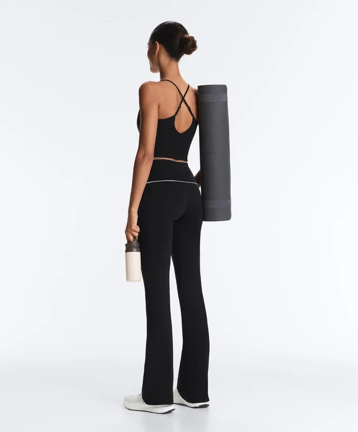 Comfortlux High-Rise Flare Trousers with Bow Comfortlux High-Rise Flare Trousers with Bow