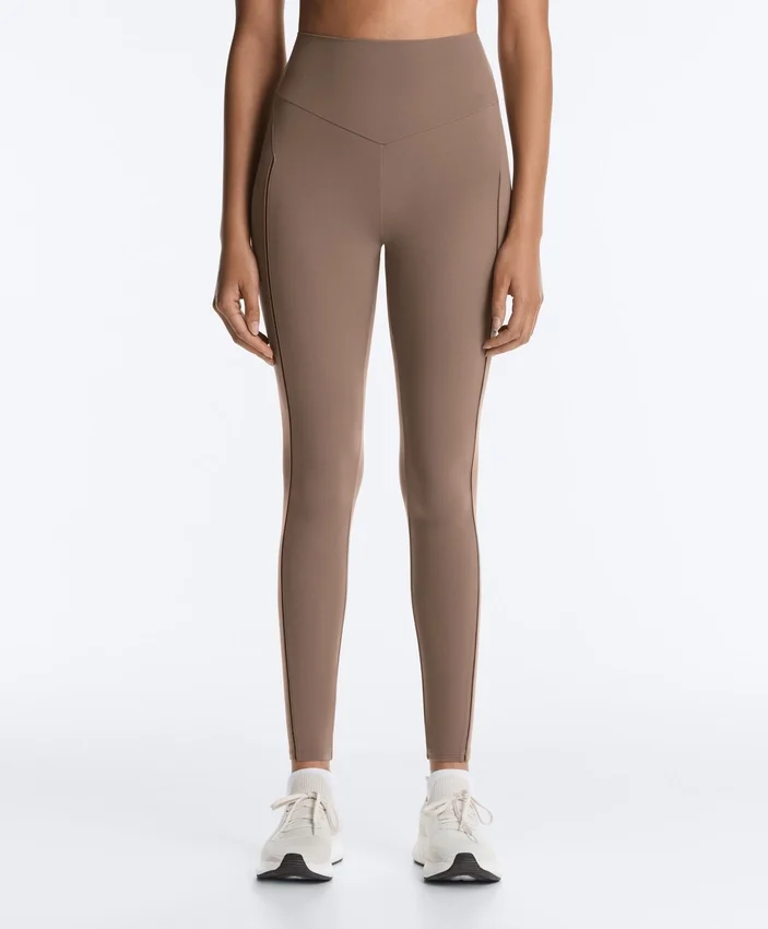 Comfortlux High-Rise Hemstitch Ankle-Length Leggings Comfortlux High-Rise Hemstitch Ankle-Length Leggings