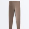 Comfortlux High-Rise Hemstitch Ankle-Length Leggings Comfortlux High-Rise Hemstitch Ankle-Length Leggings