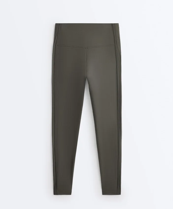 Comfortlux High Rise Rib Ankle-Length Leggings Comfortlux High Rise Rib Ankle-Length Leggings