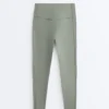 Comfortlux High Rise Rib Ankle-Length Leggings Comfortlux High Rise Rib Ankle-Length Leggings