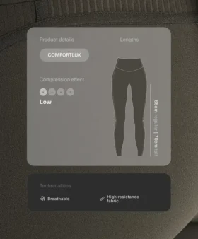 Comfortlux High Rise Rib Ankle-Length Leggings