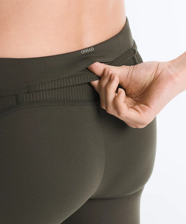 Comfortlux High Rise Rib Ankle-Length Leggings Comfortlux High Rise Rib Ankle-Length Leggings