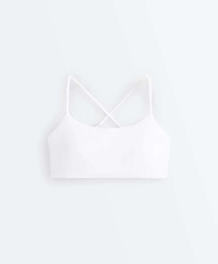 Comfortlux Light Support Sports Bra with Crossover Straps Comfortlux Light Support Sports Bra with Crossover Straps