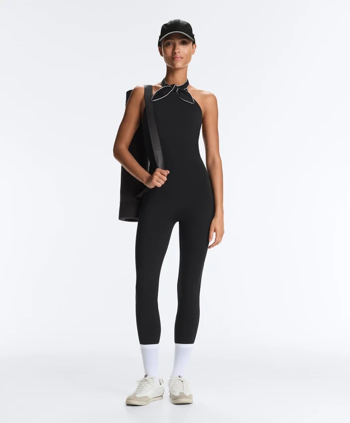 Comfortlux Long Jumpsuit with Tie Comfortlux Long Jumpsuit with Tie