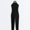 Comfortlux Long Jumpsuit with Tie Comfortlux Long Jumpsuit with Tie