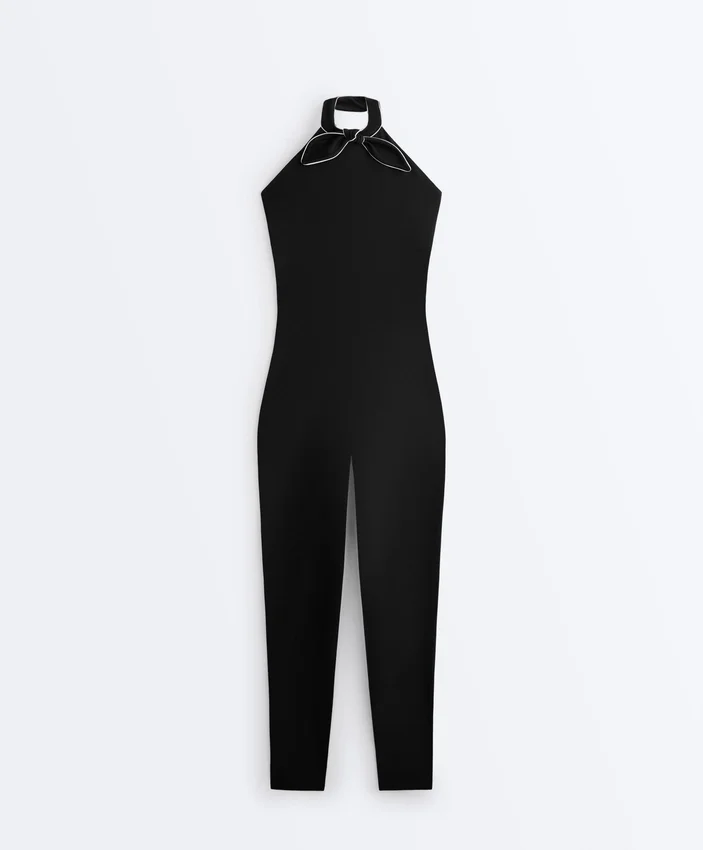 Comfortlux Long Jumpsuit with Tie Comfortlux Long Jumpsuit with Tie