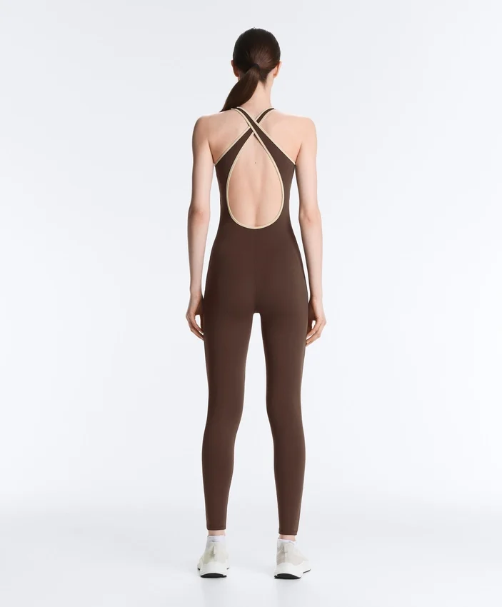 Comfortlux Piping Long Jumpsuit Comfortlux Piping Long Jumpsuit