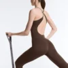 Comfortlux Piping Long Jumpsuit Comfortlux Piping Long Jumpsuit