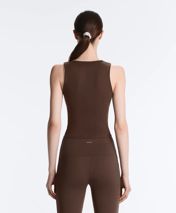 Comfortlux Piping Sleeveless Tank Top Comfortlux Piping Sleeveless Tank Top